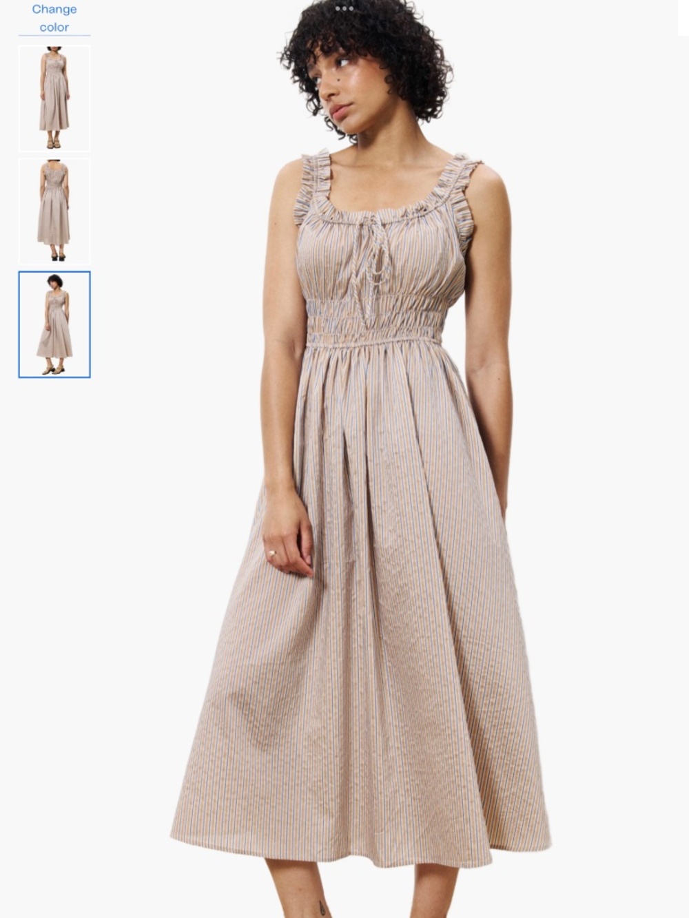FRNCH Louisane Fit & Flare Sundress, size M